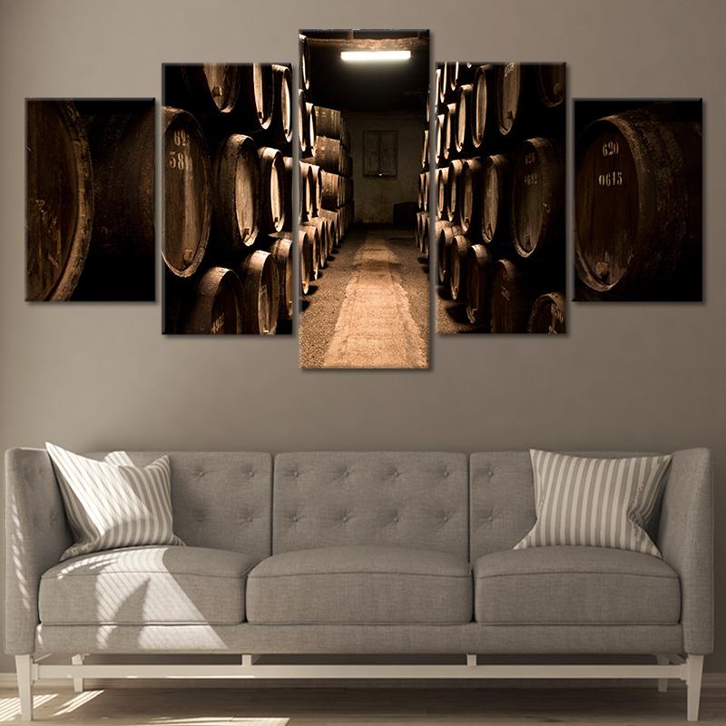 Wine Glass Oz Multi Panel Canvas Wall Art I by Stunning Canvas Prints