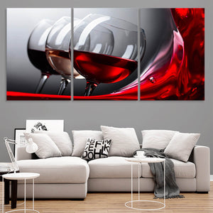 Flowing Red Wine Wall Art Canvas Prints-Stunning Canvas Prints