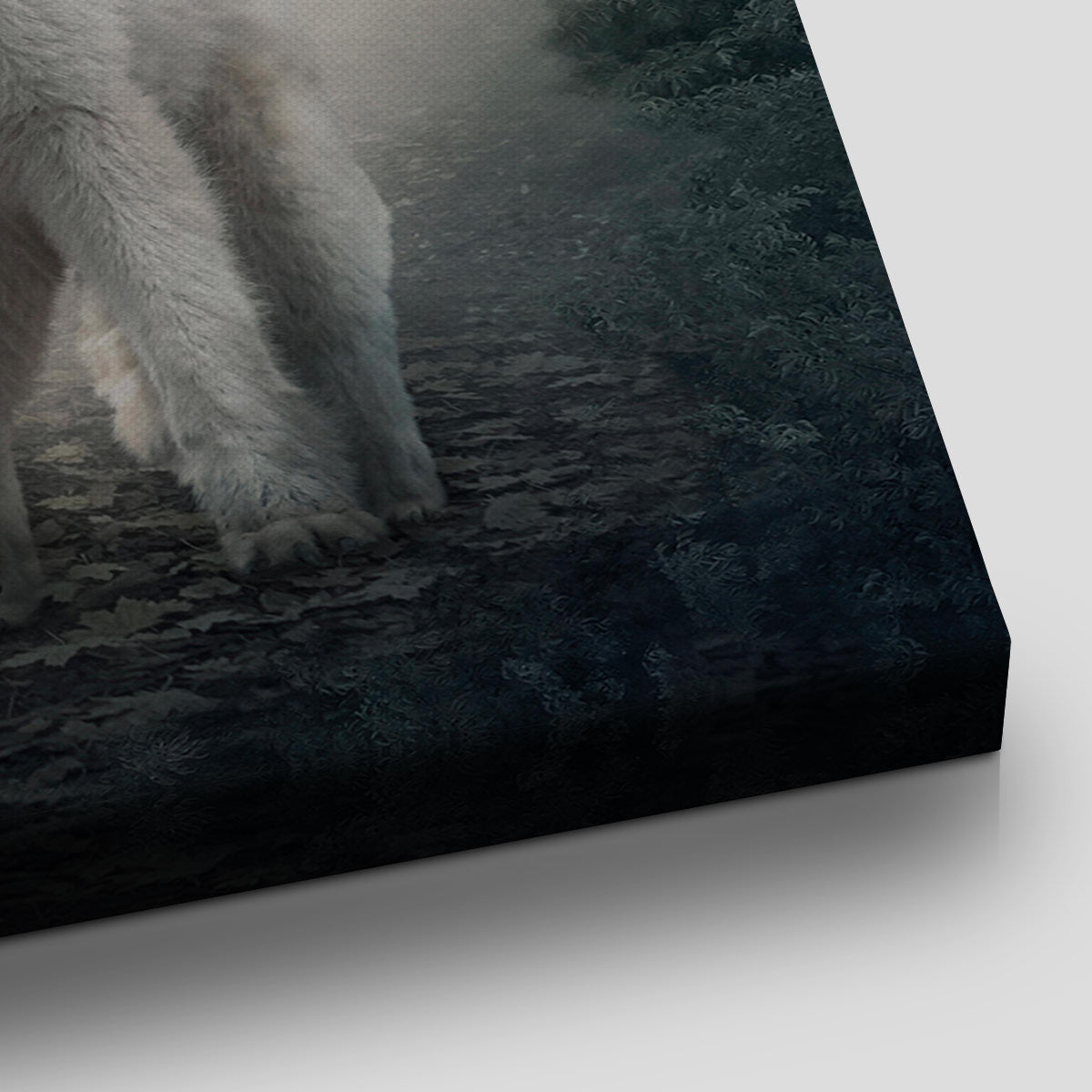 The Lone White Wolf Vertical Wall Art Canvas-Stunning Canvas Prints