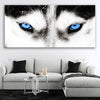 Blue Eyed Wolf Wall Art Canvas-Stunning Canvas Prints