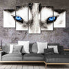 Blue Eyed Wolf Wall Art Canvas-Stunning Canvas Prints