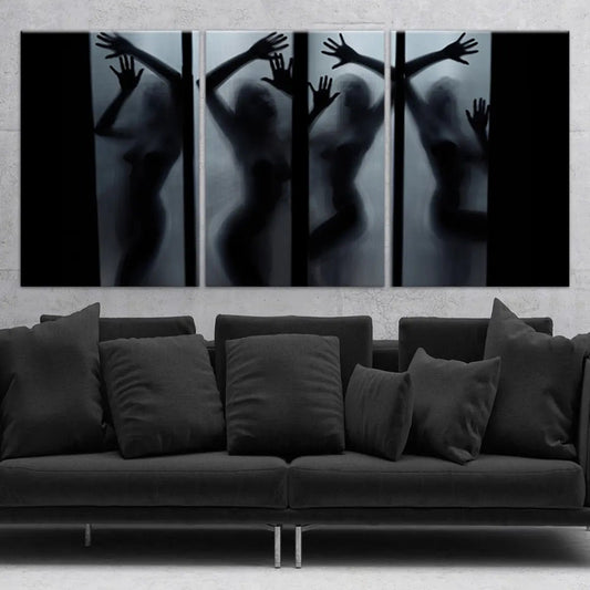 Curvy Woman Silhouette Wall Art-Stunning Canvas Prints