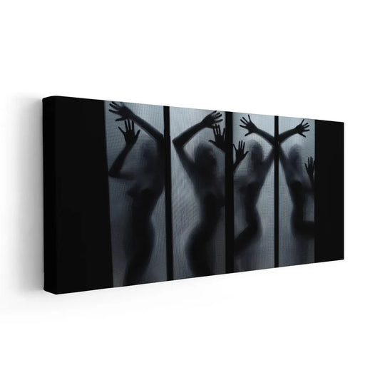 Curvy Woman Silhouette Wall Art-Stunning Canvas Prints