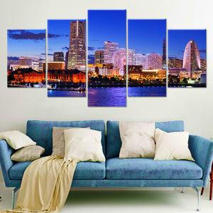 Yokohama Skyline Wall Art Canvas-Stunning Canvas Prints