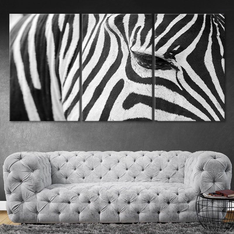 African Zebra Wall Art Canvas-Stunning Canvas Prints